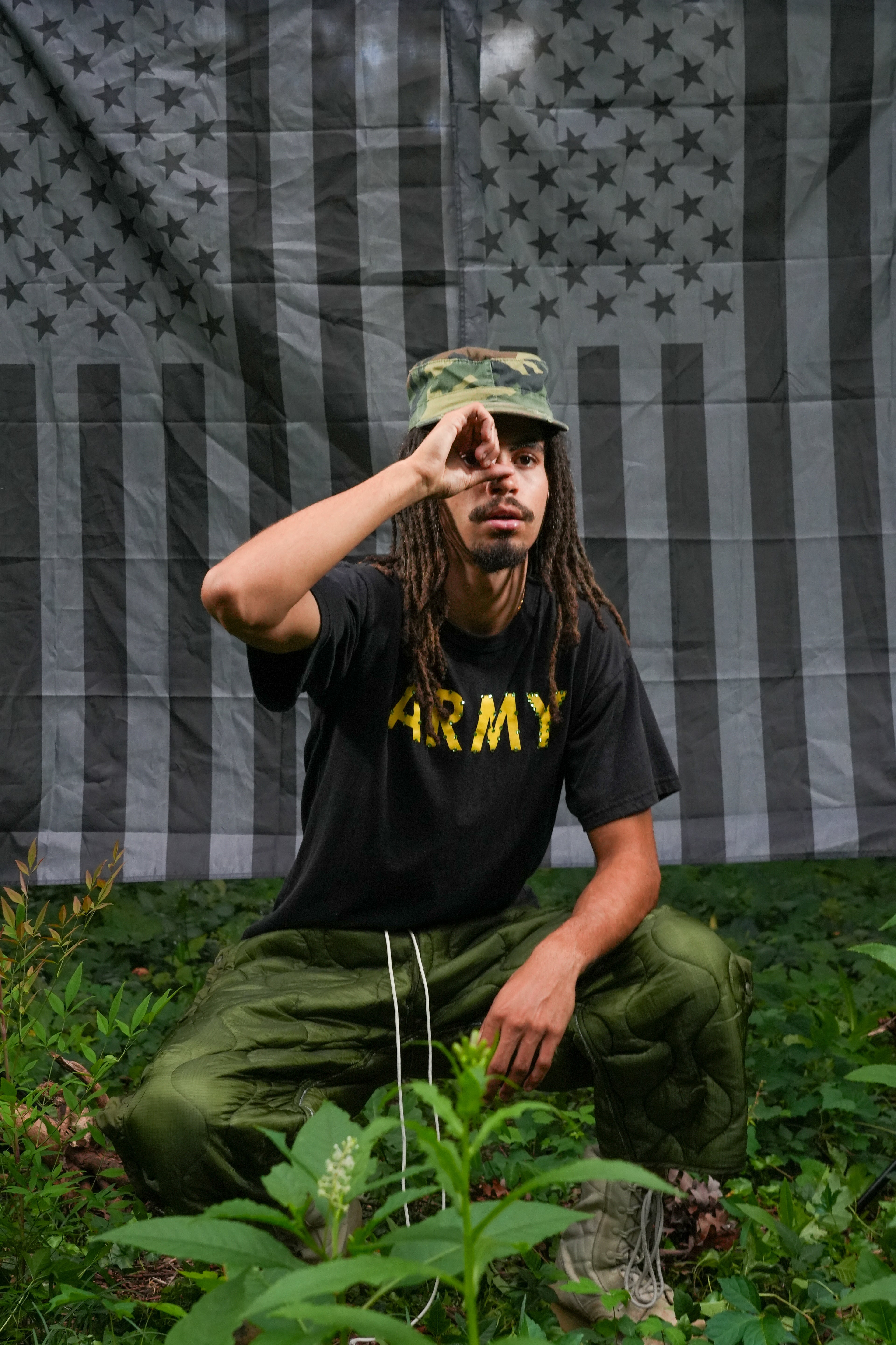 LG Green Diamond Army Tee